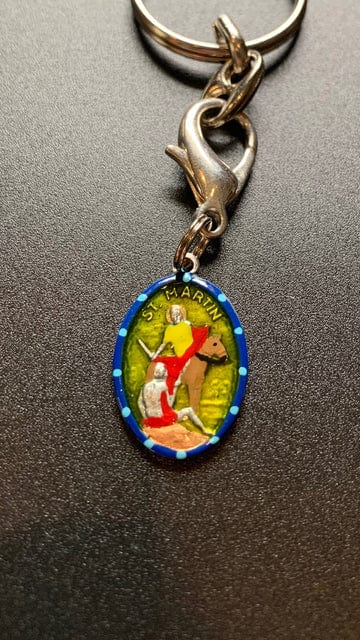 Saints For Sinners Saints For Sinners Saint Martin of Tours Hand Painted Medal - Little Miss Muffin Children & Home