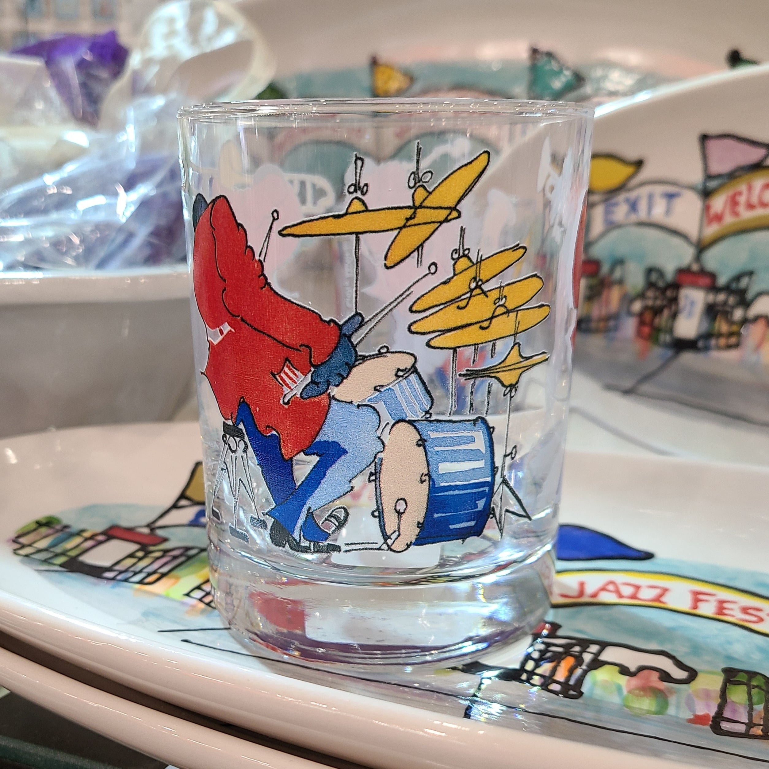Youngberg & Co Inc Youngberg & Co Inc DOF New Orleans Jazz Glasses - Little Miss Muffin Children & Home