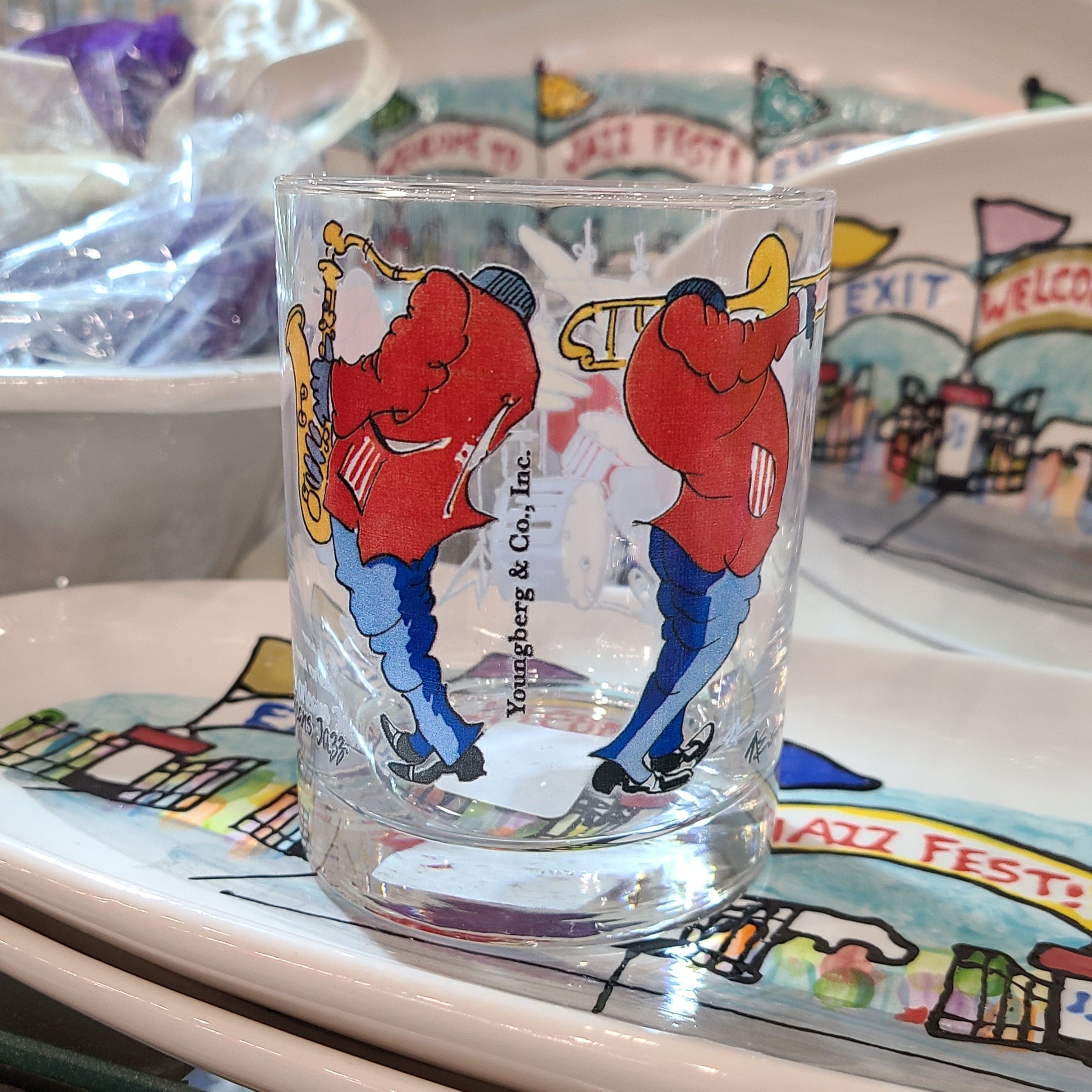 Youngberg & Co Inc Youngberg & Co Inc DOF New Orleans Jazz Glasses - Little Miss Muffin Children & Home