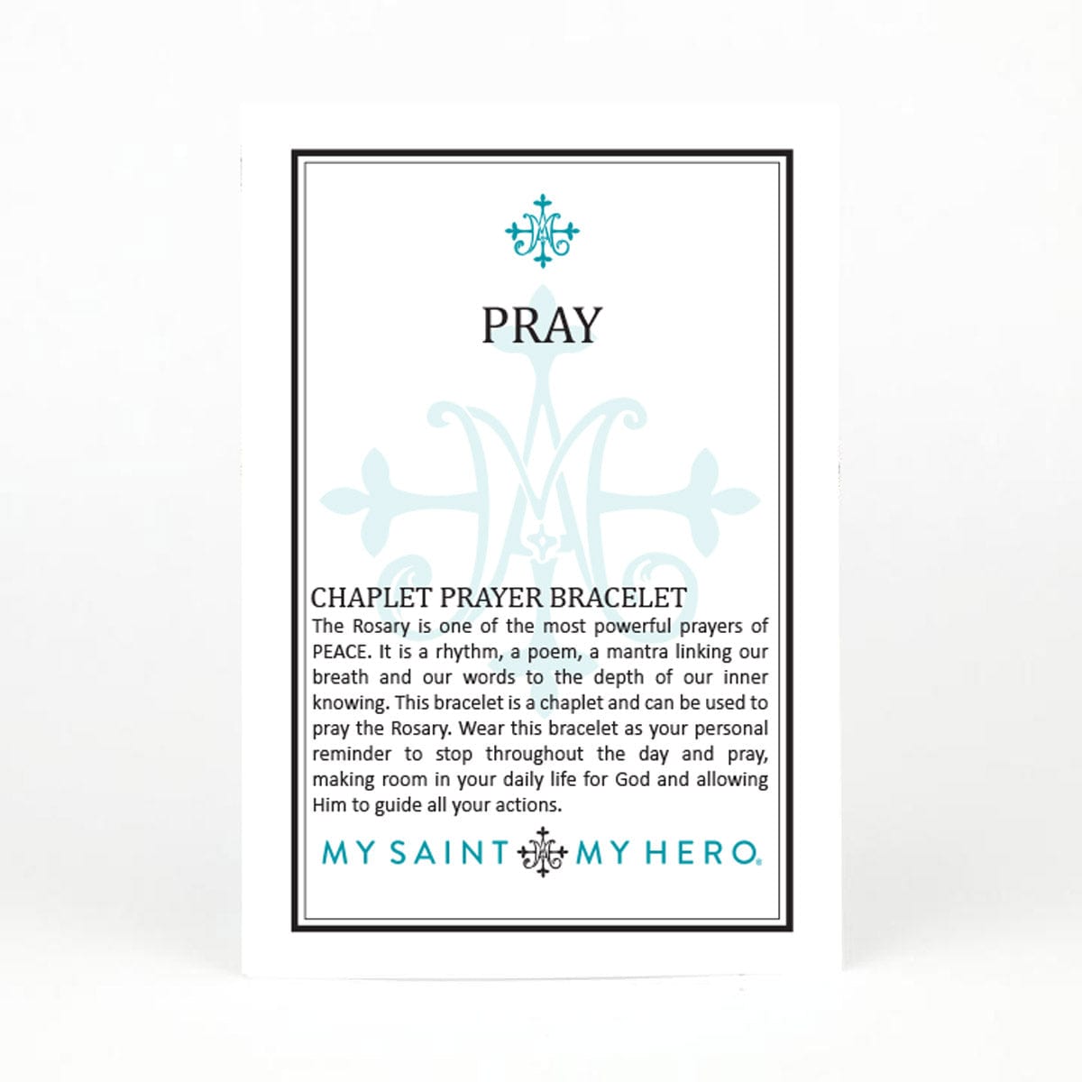 My Saint My Hero My Saint My Hero Pray Chaplet Prayer Bracelet - Little Miss Muffin Children & Home