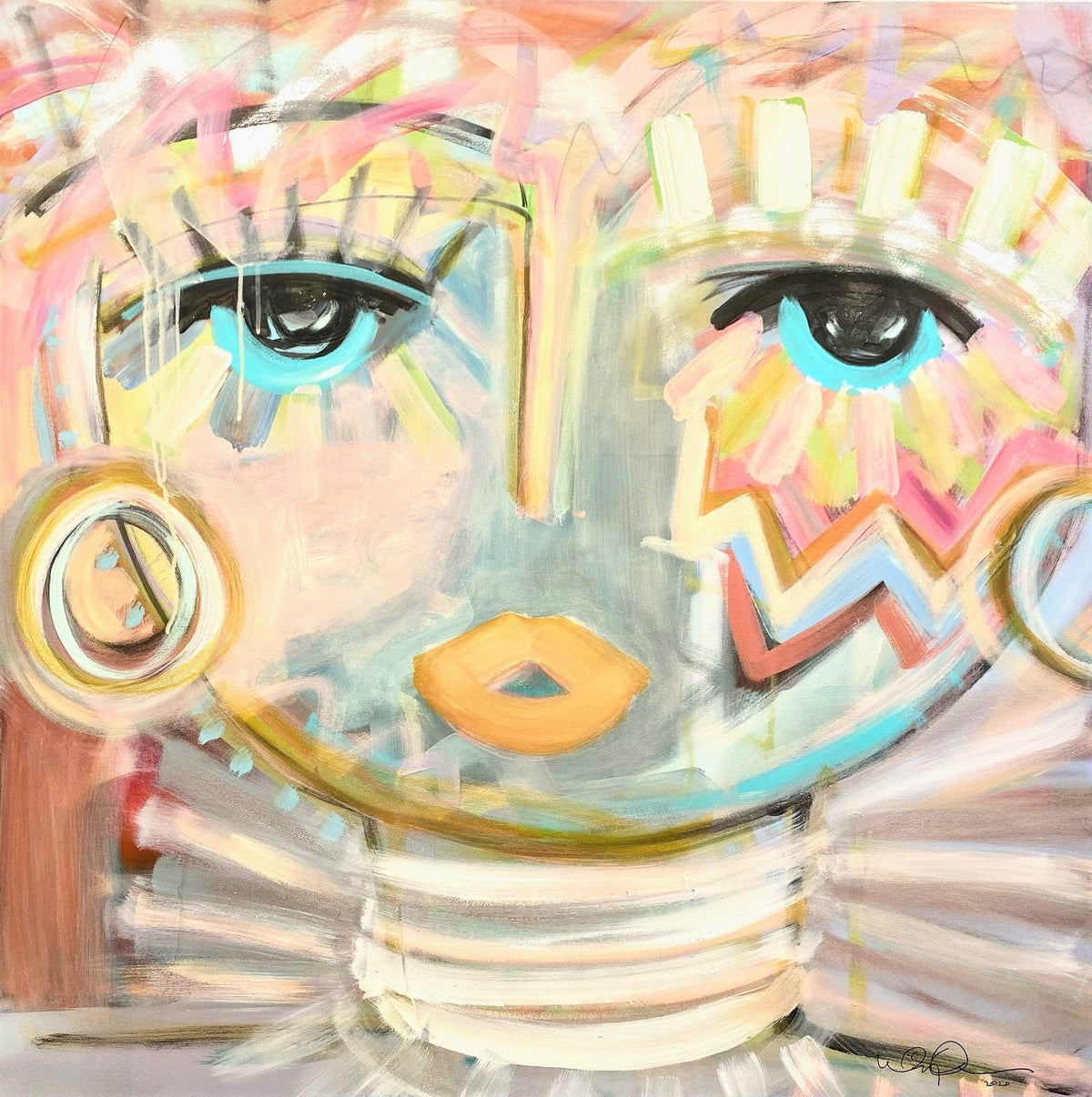 Windy O’Connor Art Windy O’Connor Art Pretty in Pink Chica Pillow - Little Miss Muffin Children & Home