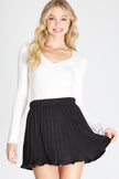 She & Sky She & Sky Pleated Suede Skirt - Little Miss Muffin Children & Home