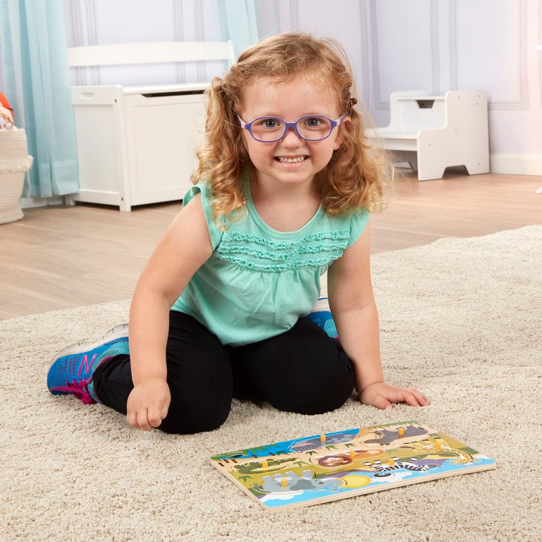 Melissa & Doug Melissa & Doug Safari Peg Puzzle - Little Miss Muffin Children & Home