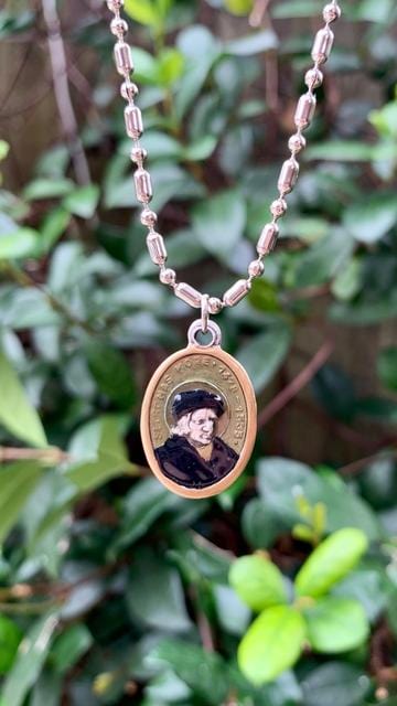 Saints for Sinners Saints for Sinners St. Thomas Moore Hand Painted Medallion - Little Miss Muffin Children & Home