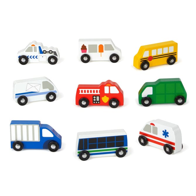 Melissa & Doug Melissa & Doug Wooden Town Vehicle Set - Little Miss Muffin Children & Home