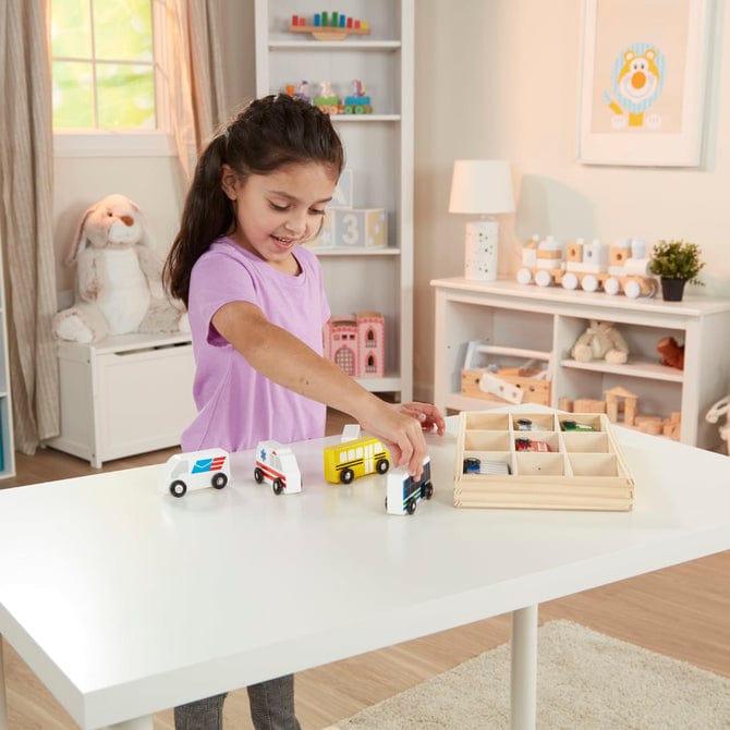 Melissa & Doug Melissa & Doug Wooden Town Vehicle Set - Little Miss Muffin Children & Home