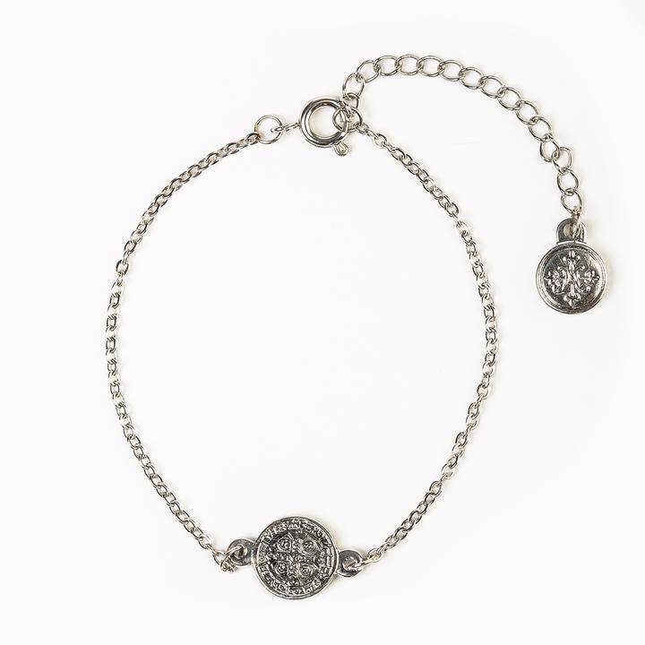 My Saint My Hero - My Saint My Hero Breathe Silver Chain Bracelet - Little Miss Muffin Children & Home