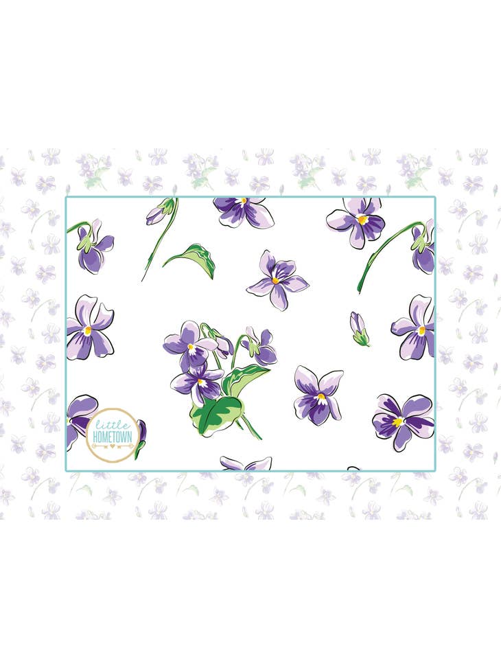 Little Hometown Little Hometown Violet Baby Swaddle Blanket - Little Miss Muffin Children & Home