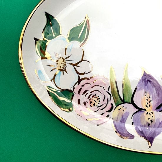 Magnolia Creative Co. Magnolia Creative Southern Floral Oval Platter - Little Miss Muffin Children & Home