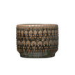 Bloomingville Bloomingville Embossed Stoneware Planter - Little Miss Muffin Children & Home