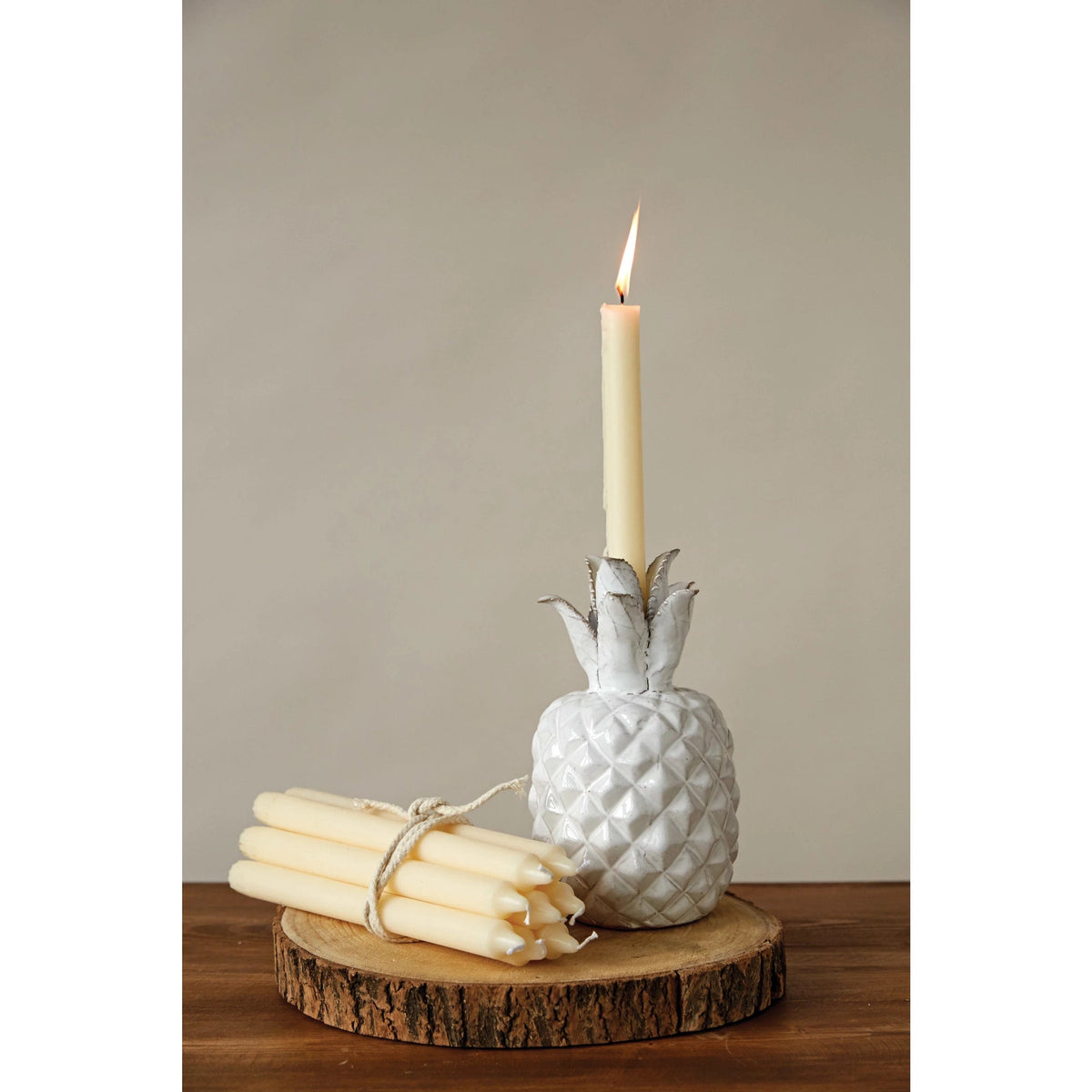 Creative Co-op Creative Co-op Unscented Taper Candles, Box, Set of 12 - Little Miss Muffin Children & Home