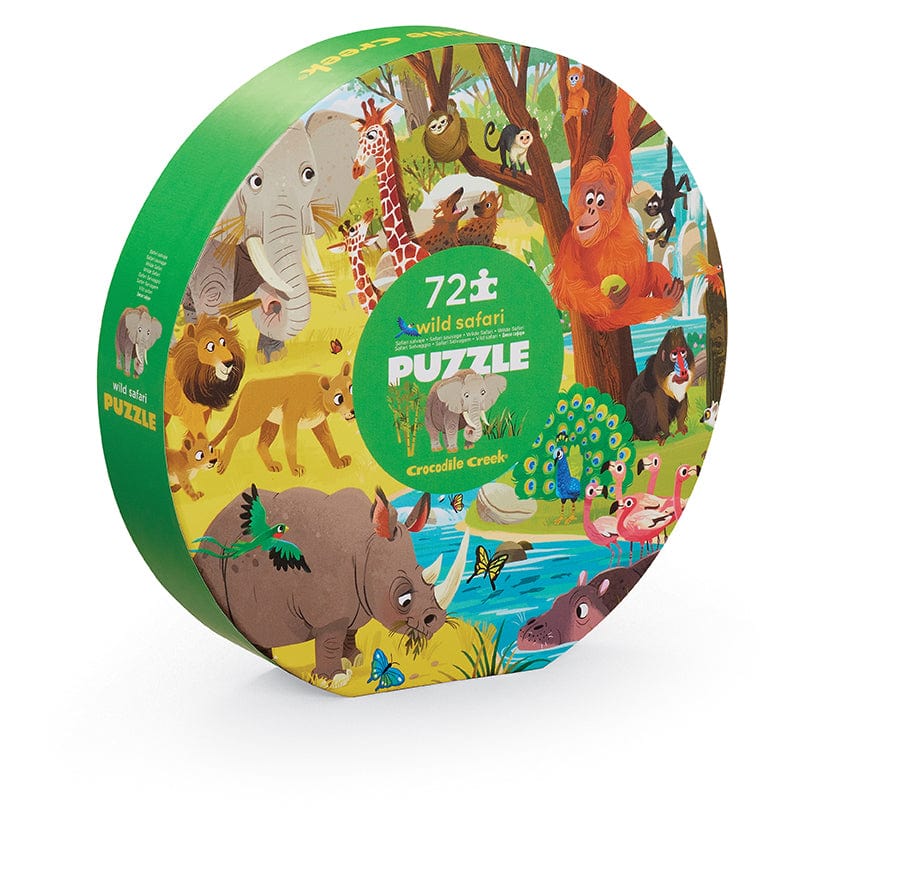 CRC - Crocodile Creek Crocodile Creek 72 Pc Wild Safari Puzzle - Little Miss Muffin Children & Home
