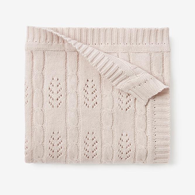 Elegant Baby Elegant Baby Cable Knit Leaf Baby Blankets - Little Miss Muffin Children & Home