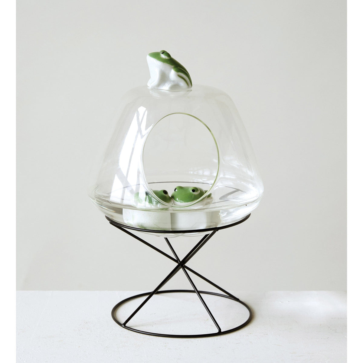 Creative Co-op Creative Co-op Floating Stoneware Frog - Little Miss Muffin Children & Home