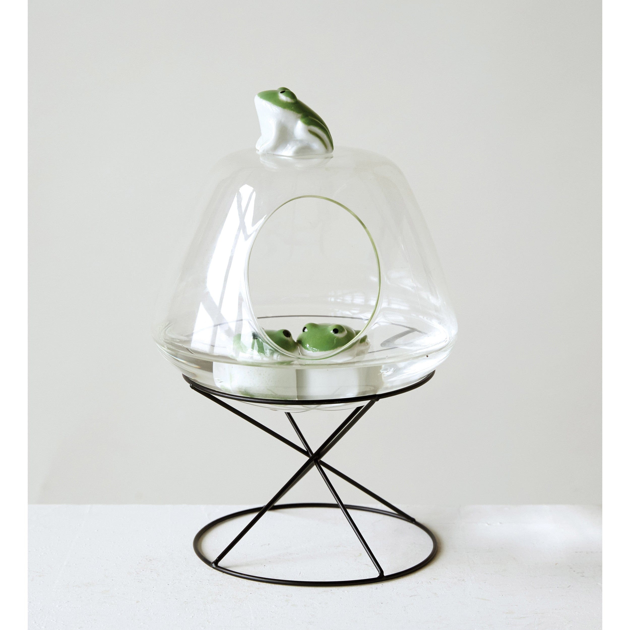 Creative Co-op Creative Co-op Floating Stoneware Frog - Little Miss Muffin Children & Home