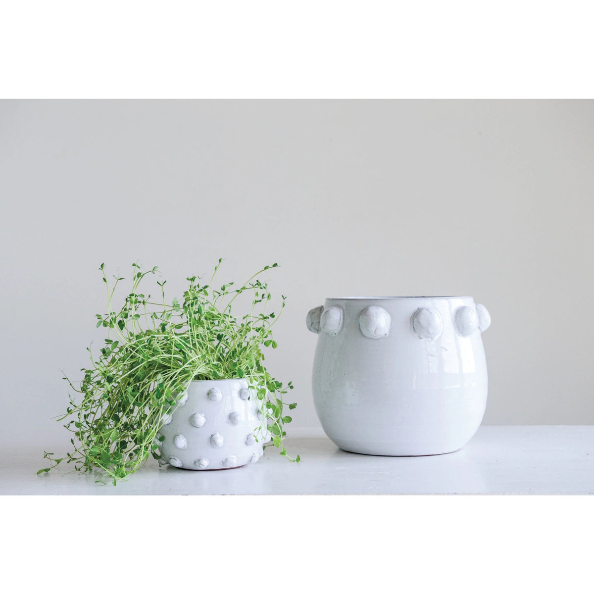 Creative Co-op Creative Co-op Terra Cotta Planter with Raised Dots - Little Miss Muffin Children & Home