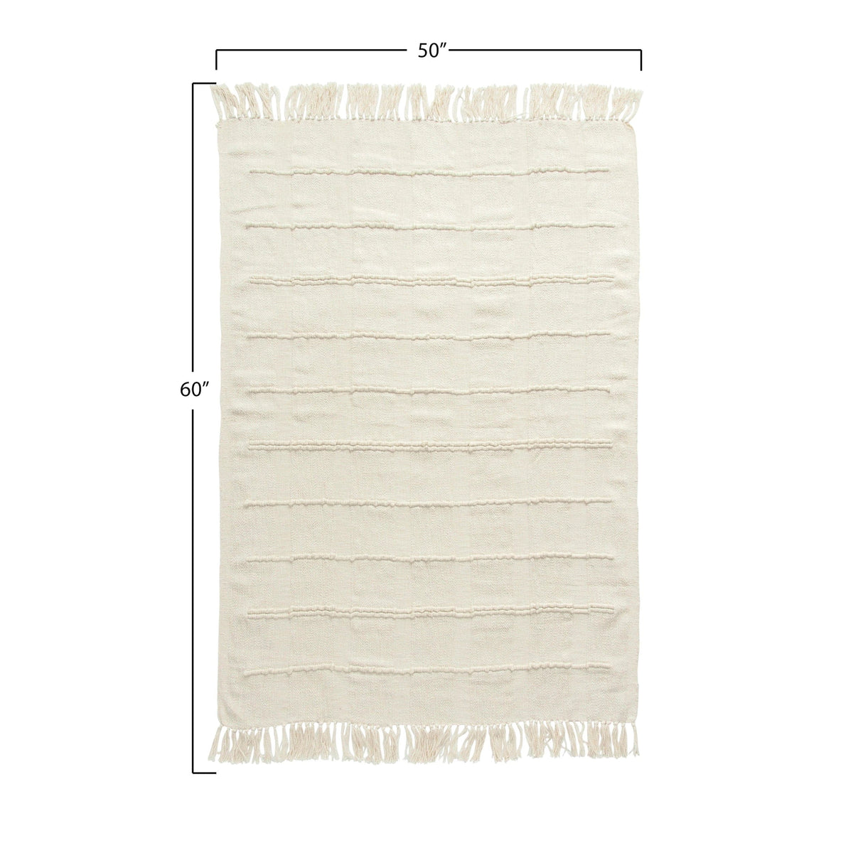 Creative Co-op Creative Co-op Cotton Textured Throw Blanket - Little Miss Muffin Children & Home