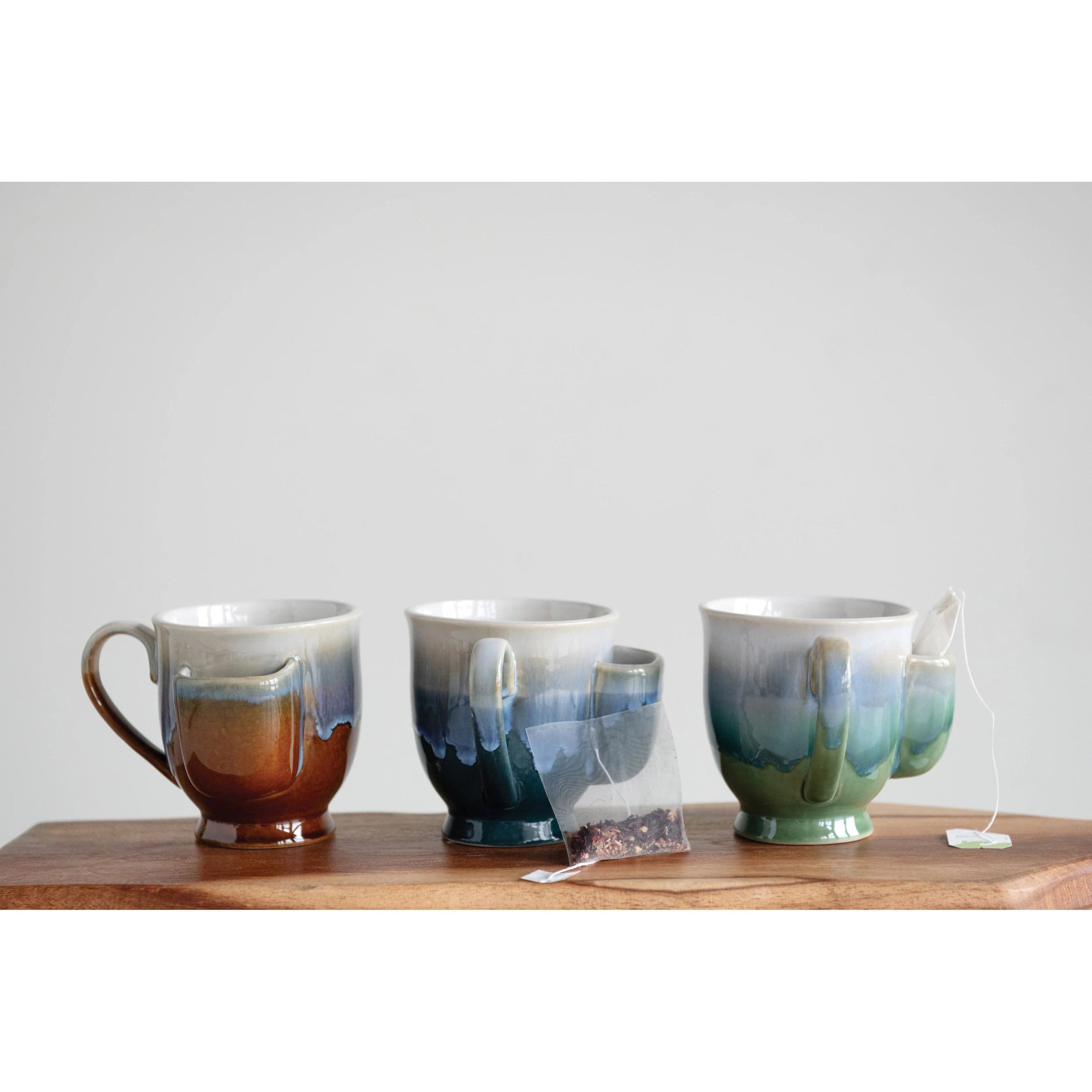 Creative Co-op Creative Co-op Stoneware Mug with Tea Bag Holder - Little Miss Muffin Children & Home