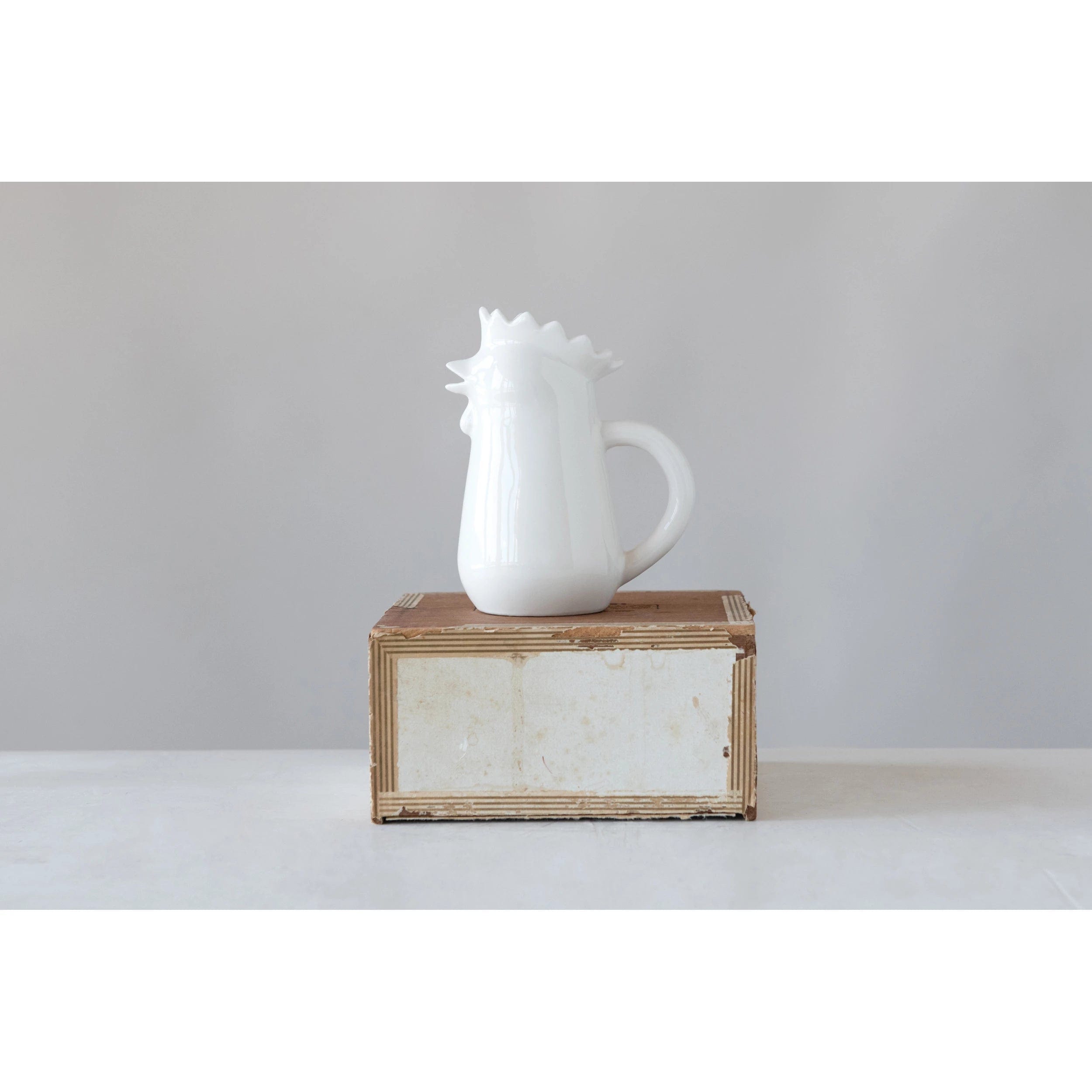 Creative Co-op Creative Co-op Stoneware Chicken Creamer - Little Miss Muffin Children & Home