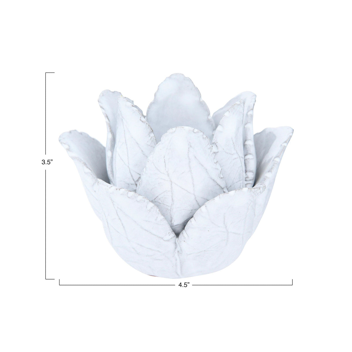 Creative Co-op Creative Co-op Terra-cotta Flower Tealight Holder - Little Miss Muffin Children & Home