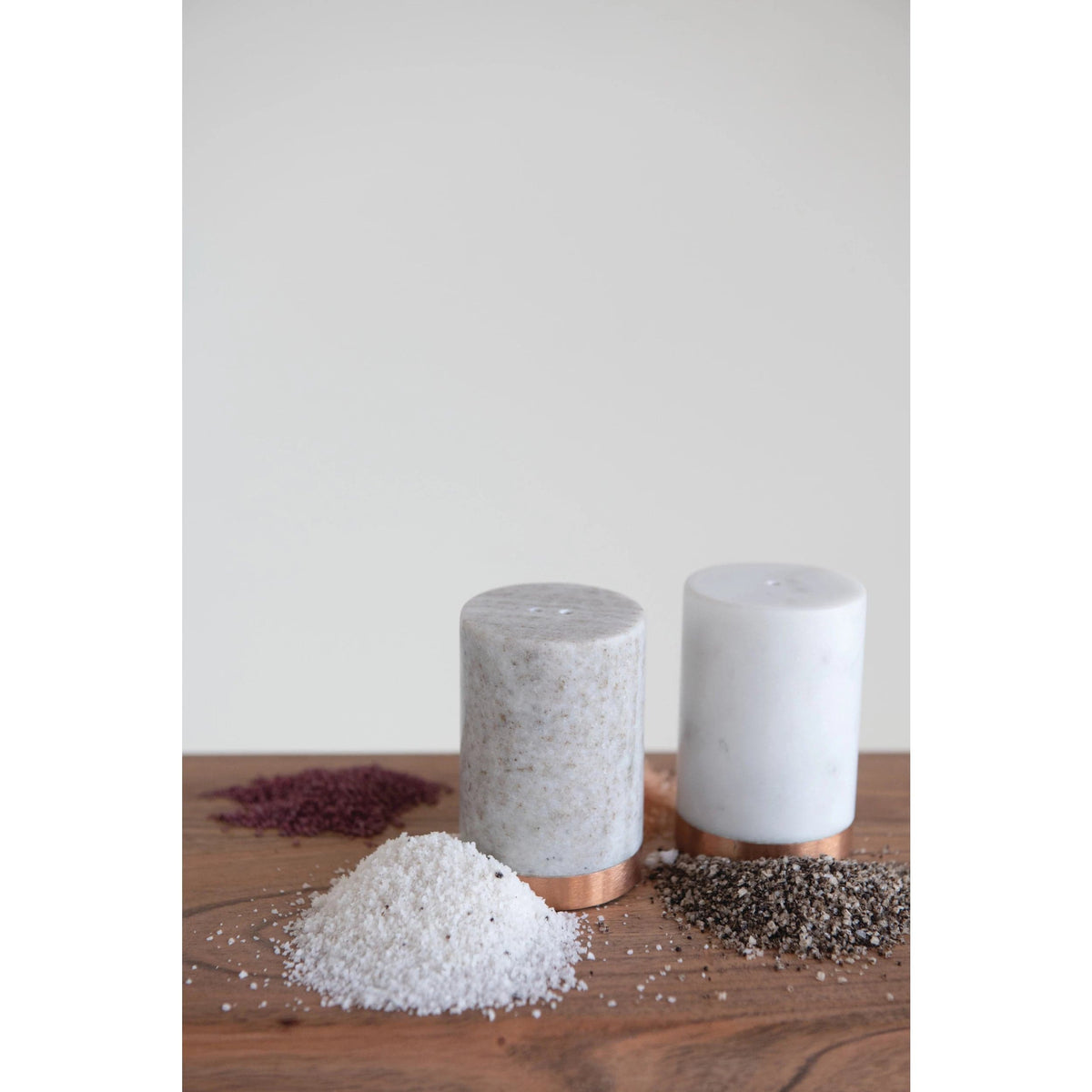 Creative Co-Op Creative Co-Op Salt and Pepper Shakers with Base - Little Miss Muffin Children & Home