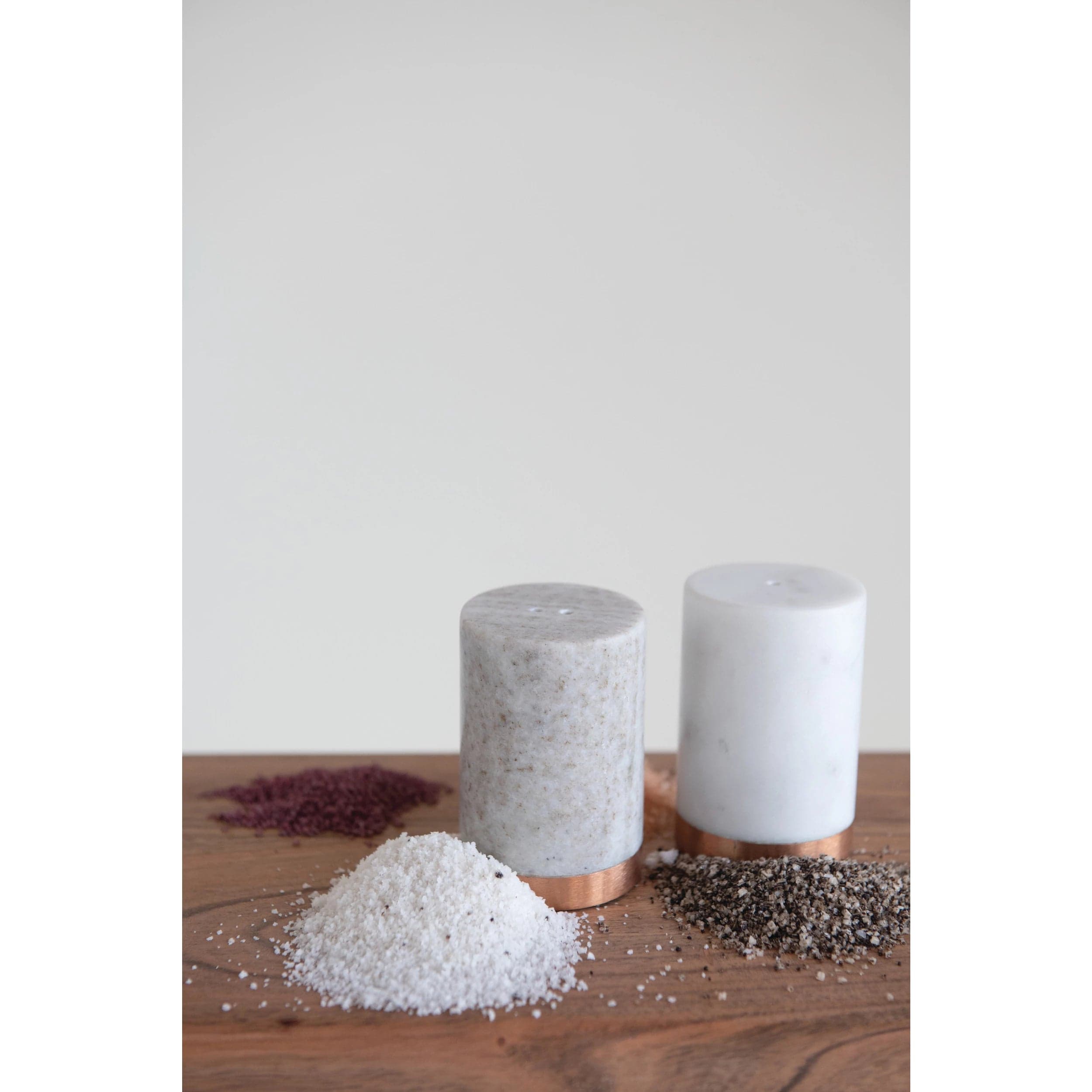 Creative Co-Op Creative Co-Op Salt and Pepper Shakers with Base - Little Miss Muffin Children & Home