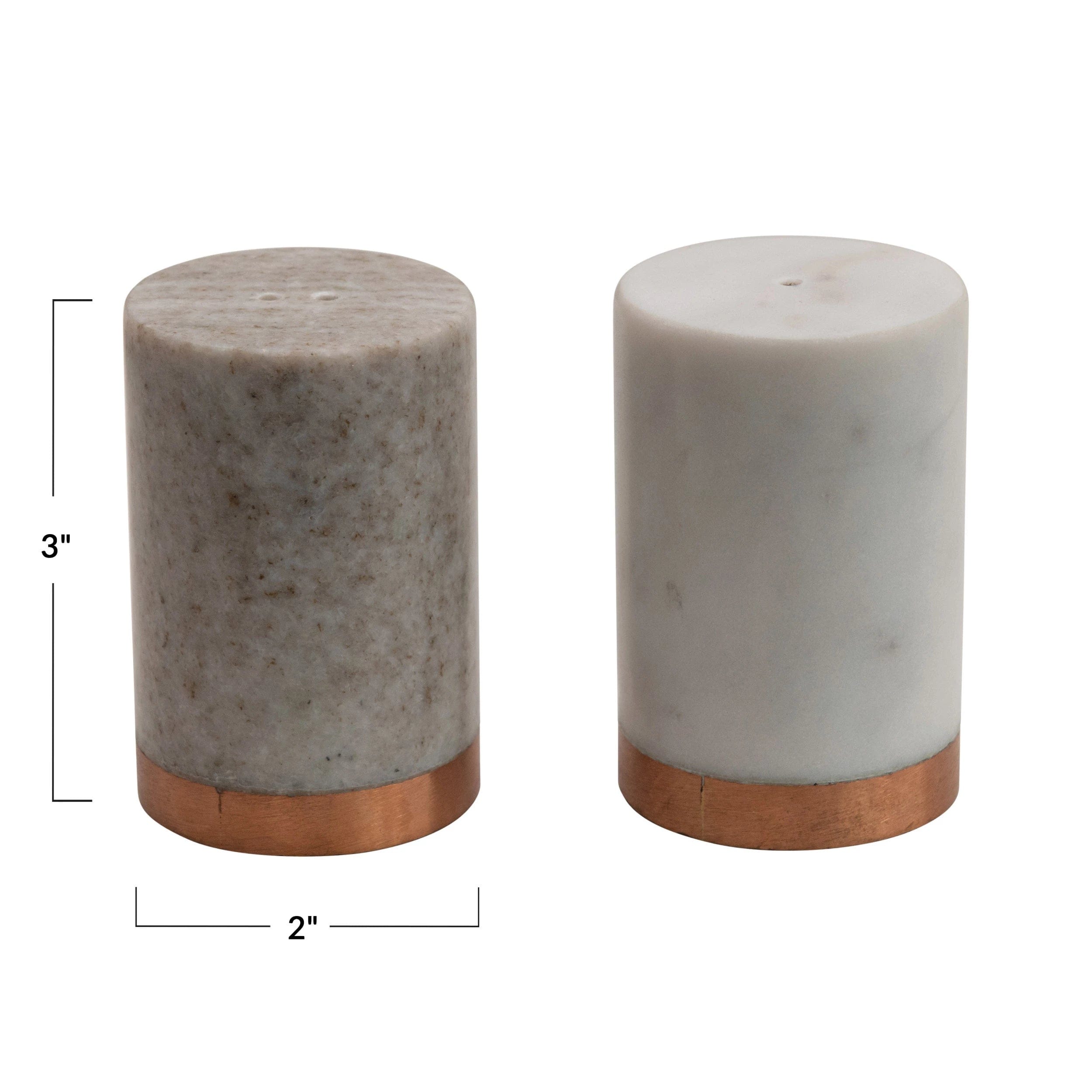 Creative Co-Op Creative Co-Op Salt and Pepper Shakers with Base - Little Miss Muffin Children & Home