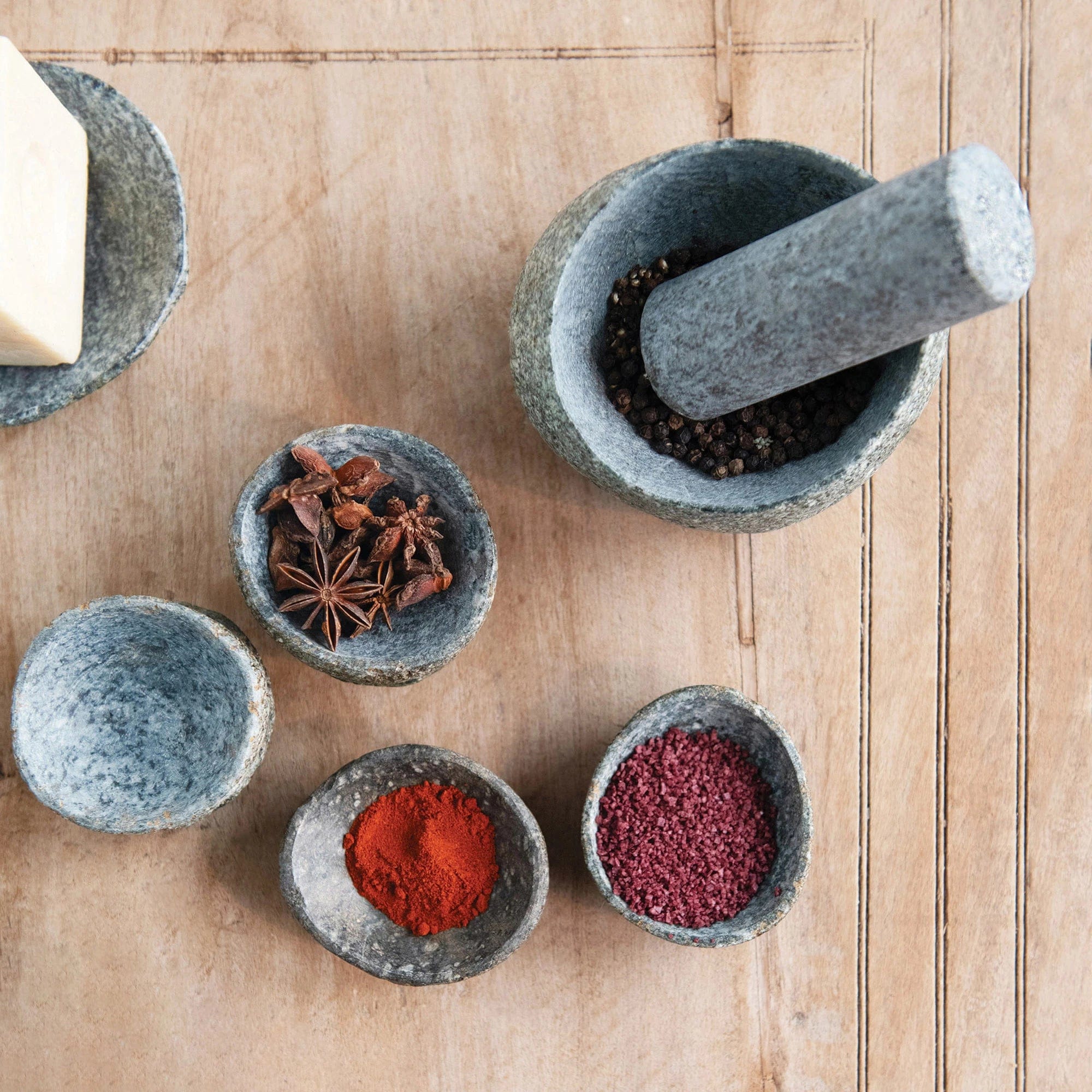 CCO - Creative Co-op Creative Co-op Stone Mortar & Pestle Set - Little Miss Muffin Children & Home