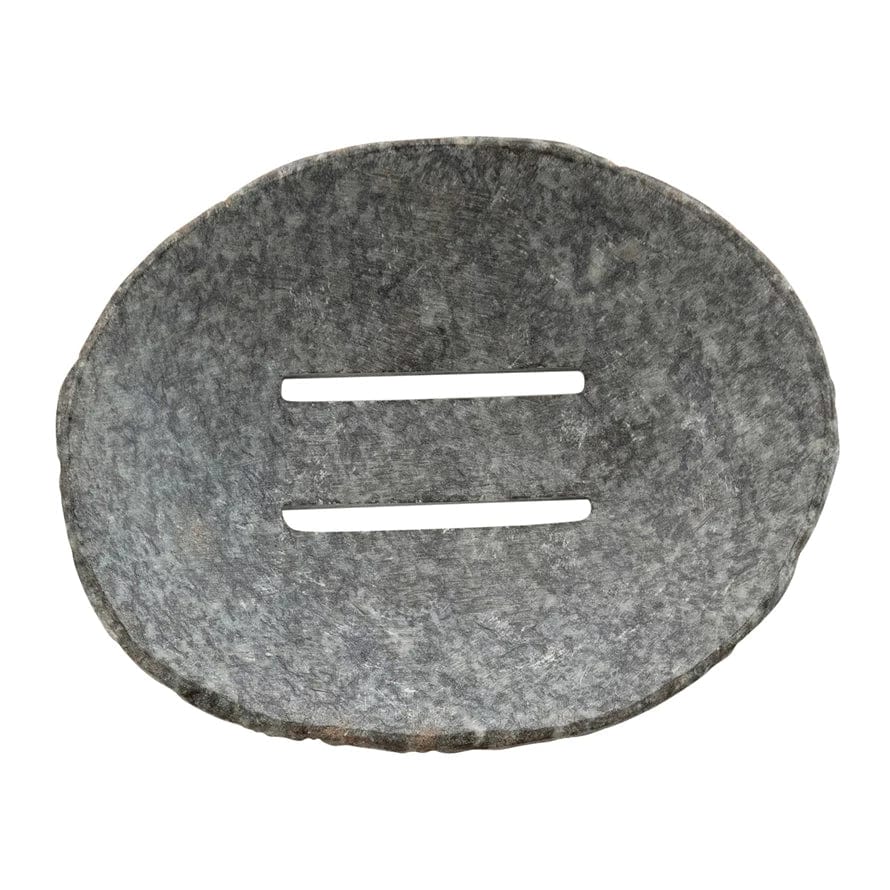 CCO - Creative Co-op Creative Co-op Natural Stone Soap Dish - Little Miss Muffin Children & Home