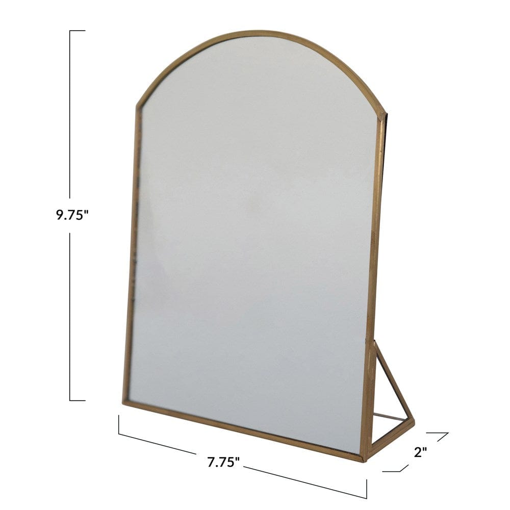 Creative Co-Op Creative Co-op Brass Framed Standing Mirror - Little Miss Muffin Children & Home