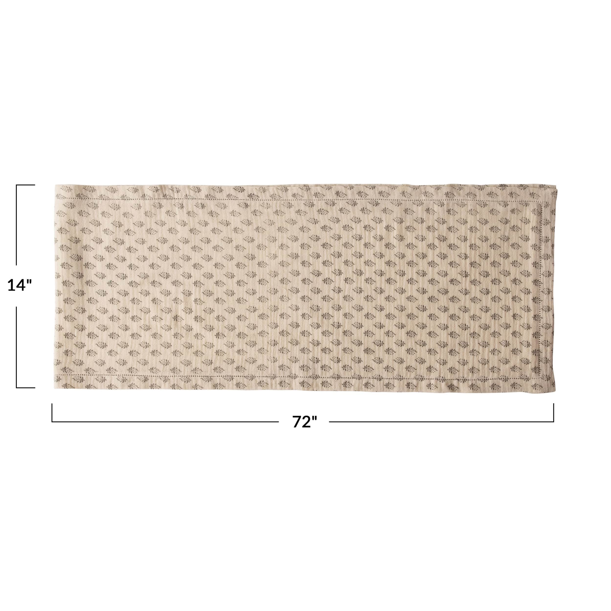 Creative Co-op Creative Co-op Table Runner with Printed Pattern - Little Miss Muffin Children & Home