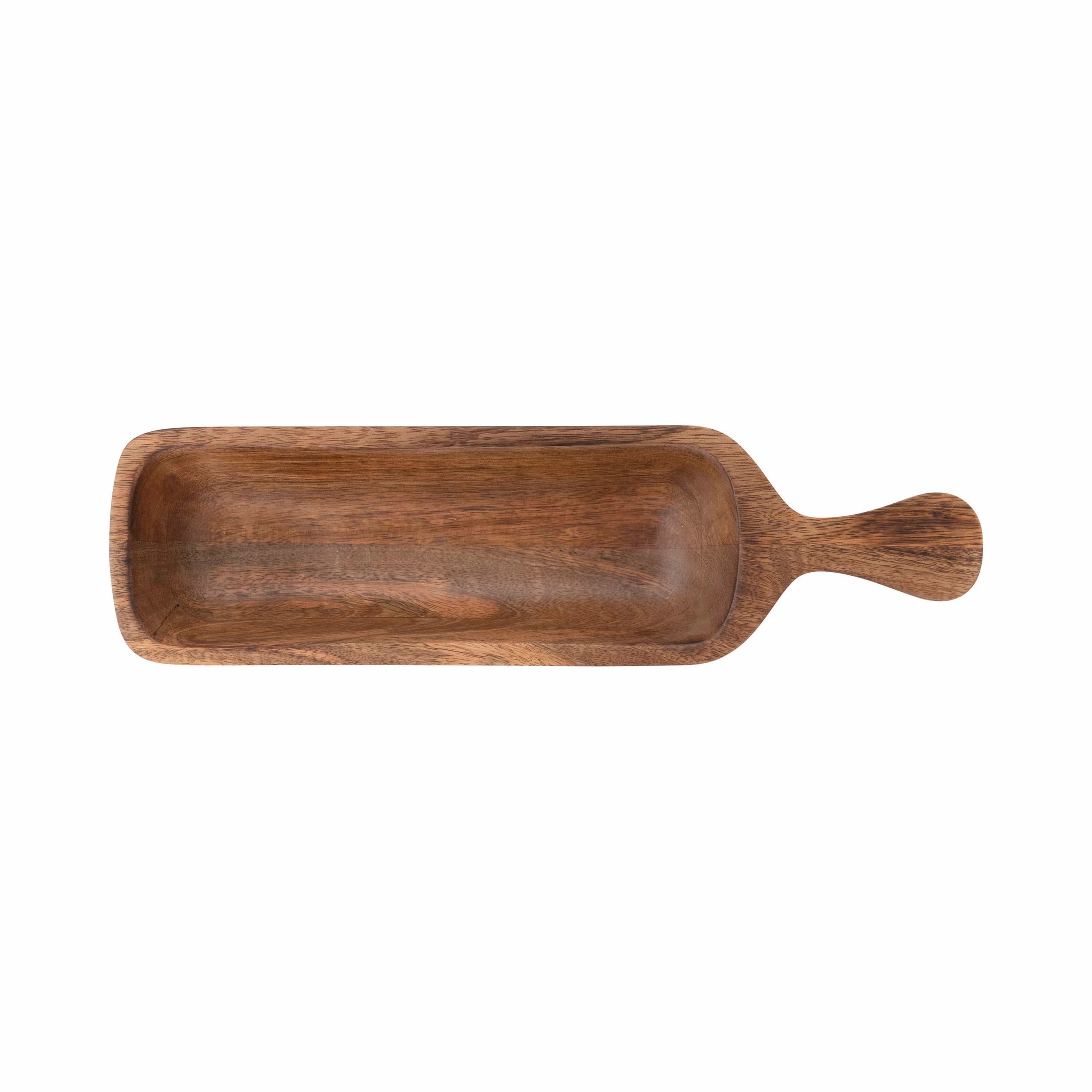 Creative Co-op Creative Co-op Wood Serving Bowl w/Handle - Little Miss Muffin Children & Home
