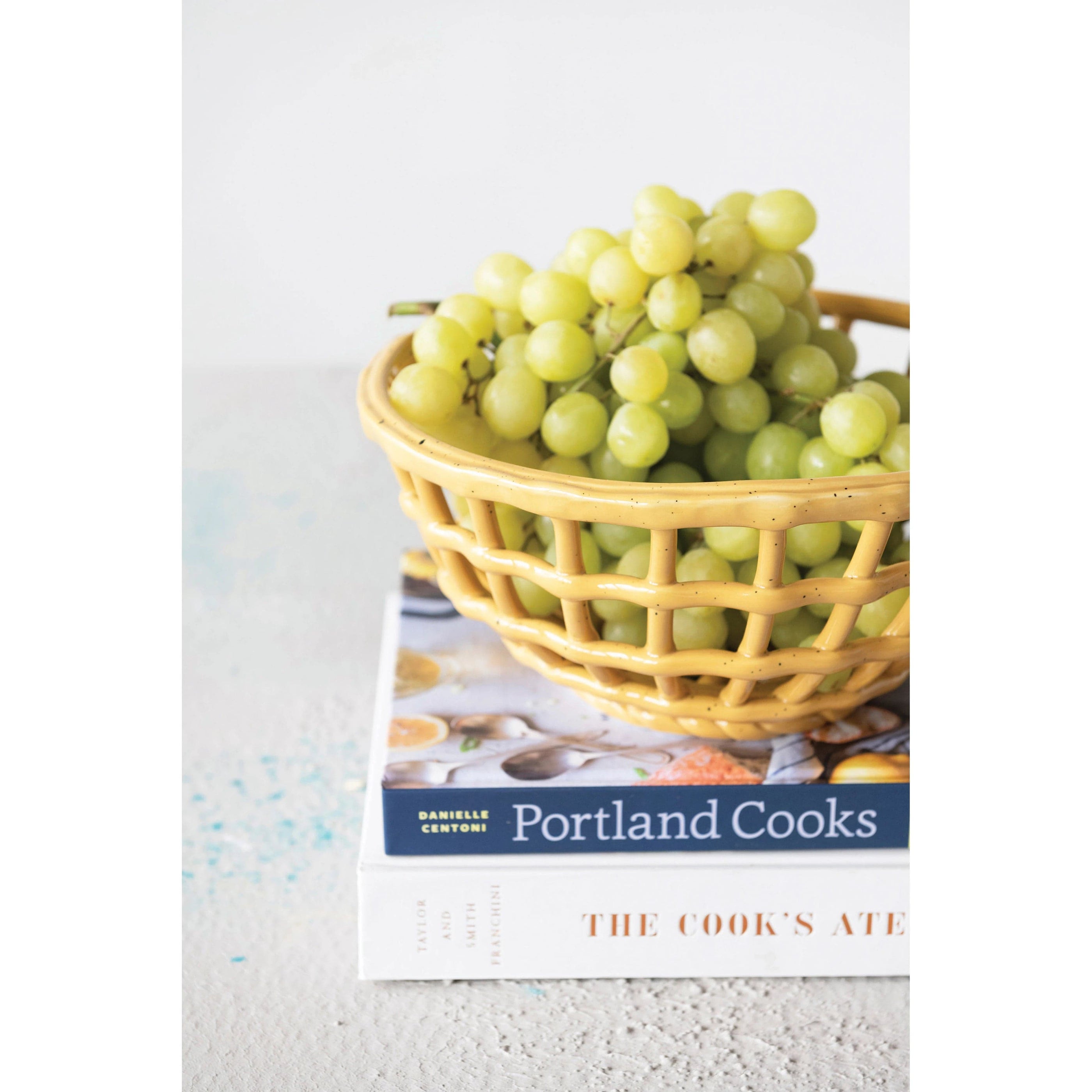 Creative Co-op Creative Co-op Stoneware Basket Bowl - Little Miss Muffin Children & Home