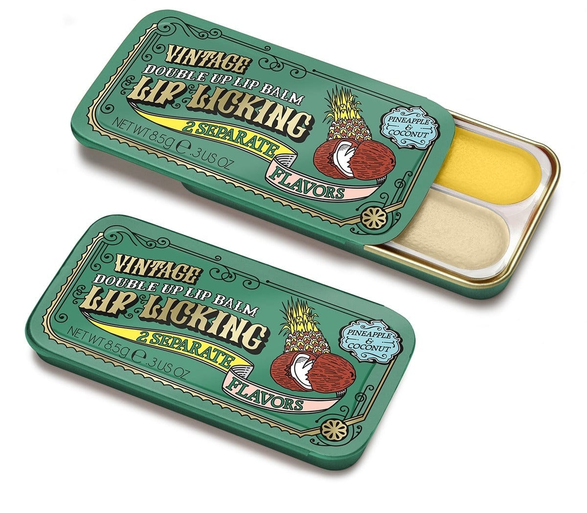 Tinte Cosmetics Tinte Cosmetics Pineapple & Coconut Double Up Lip Licking Flavored Lip Balm - Little Miss Muffin Children & Home