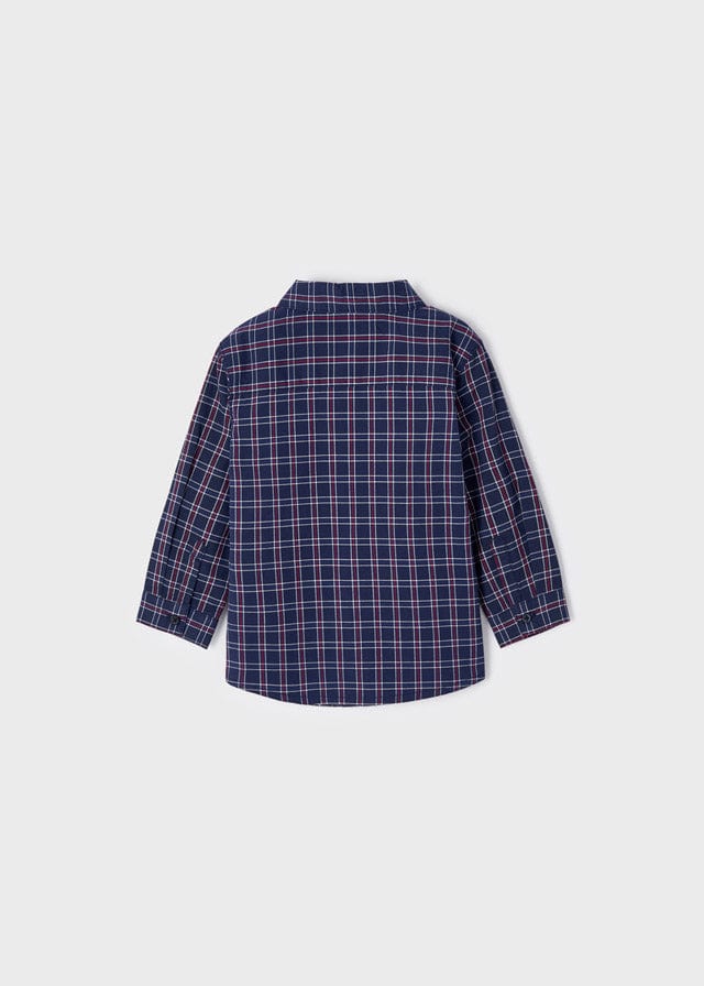 MAY - Mayoral Usa Inc Mayoral Longsleeve Poplin Check Shirt - Little Miss Muffin Children & Home