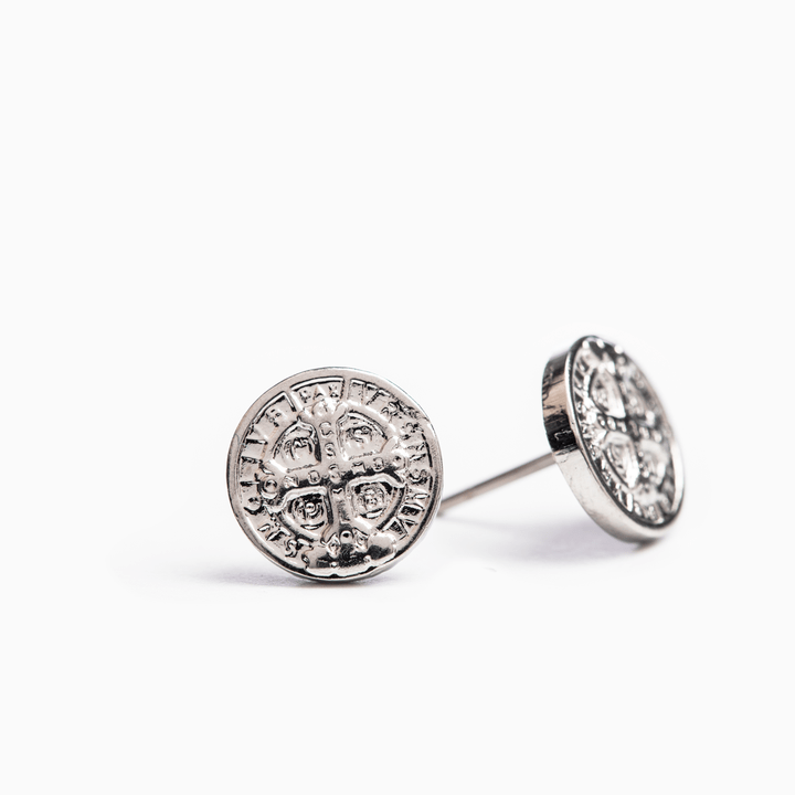My Saint My Hero - My Saint My Hero Benedictine Stud Earrings - Little Miss Muffin Children & Home