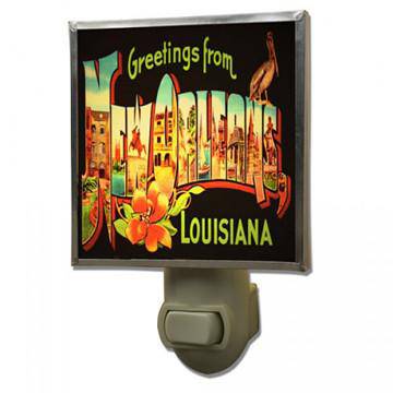 Heather Elizabeth - Heather Elizabeth Greetings from Louisiana Night Light - Little Miss Muffin Children & Home