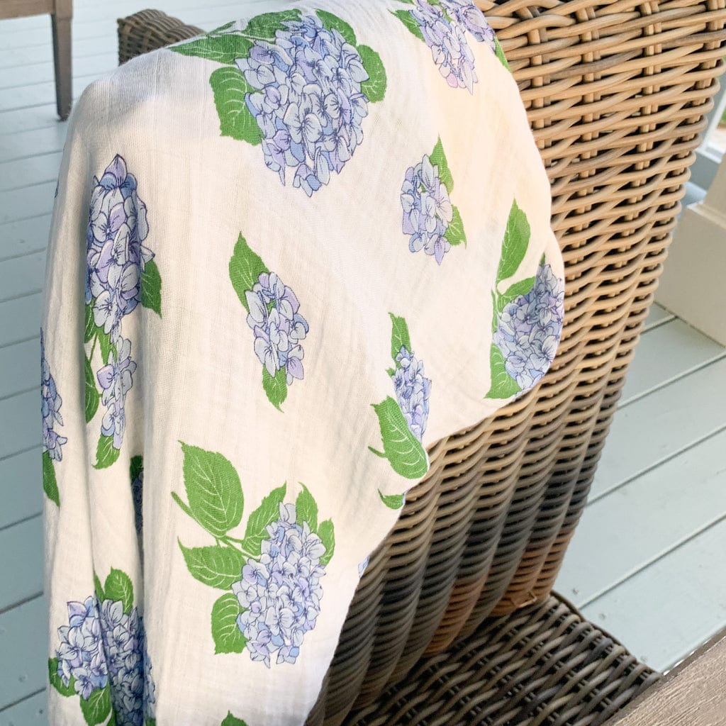 LHT - Little Hometown Little Hometown Hydrangeas Swaddle Blanket - Little Miss Muffin Children & Home