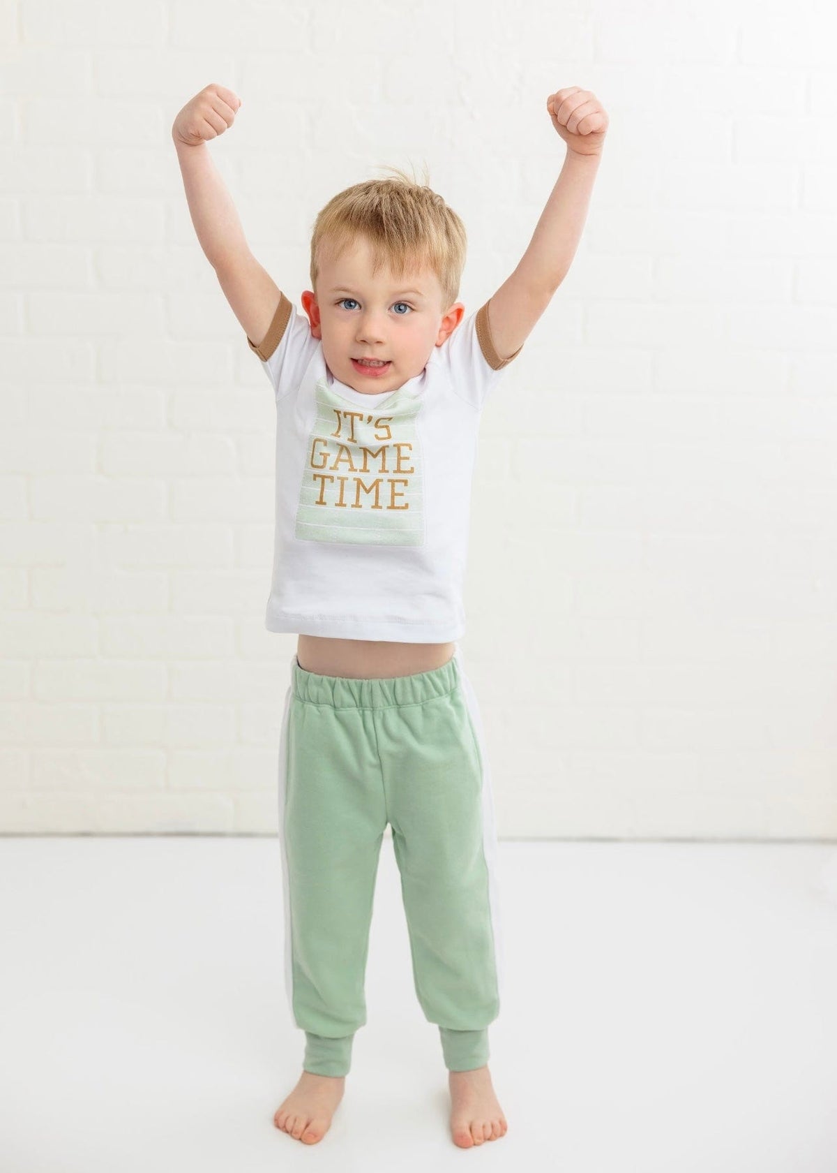 NT - Nola Tawk Nola Tawk It's Game Time Organic Cotton Pajama Set - Little Miss Muffin Children & Home