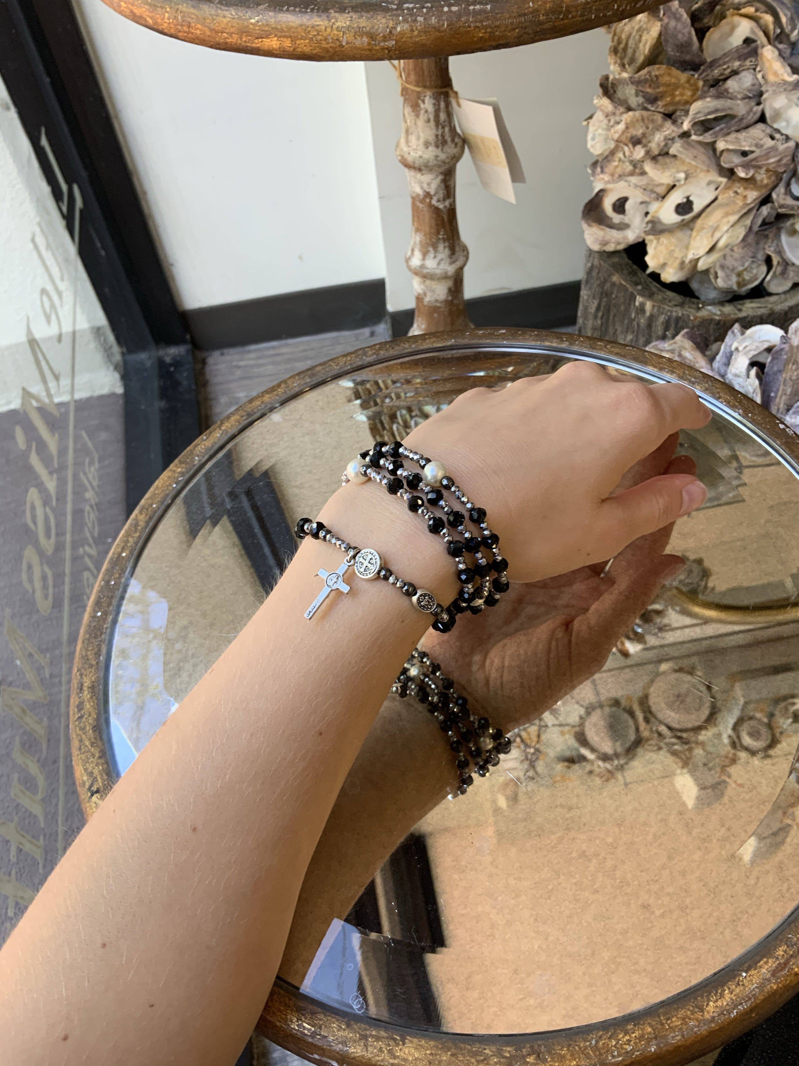 My Saint My Hero - My Saint My Hero Miracle's Rosary Pearl Wrap Bracelet - Little Miss Muffin Children & Home