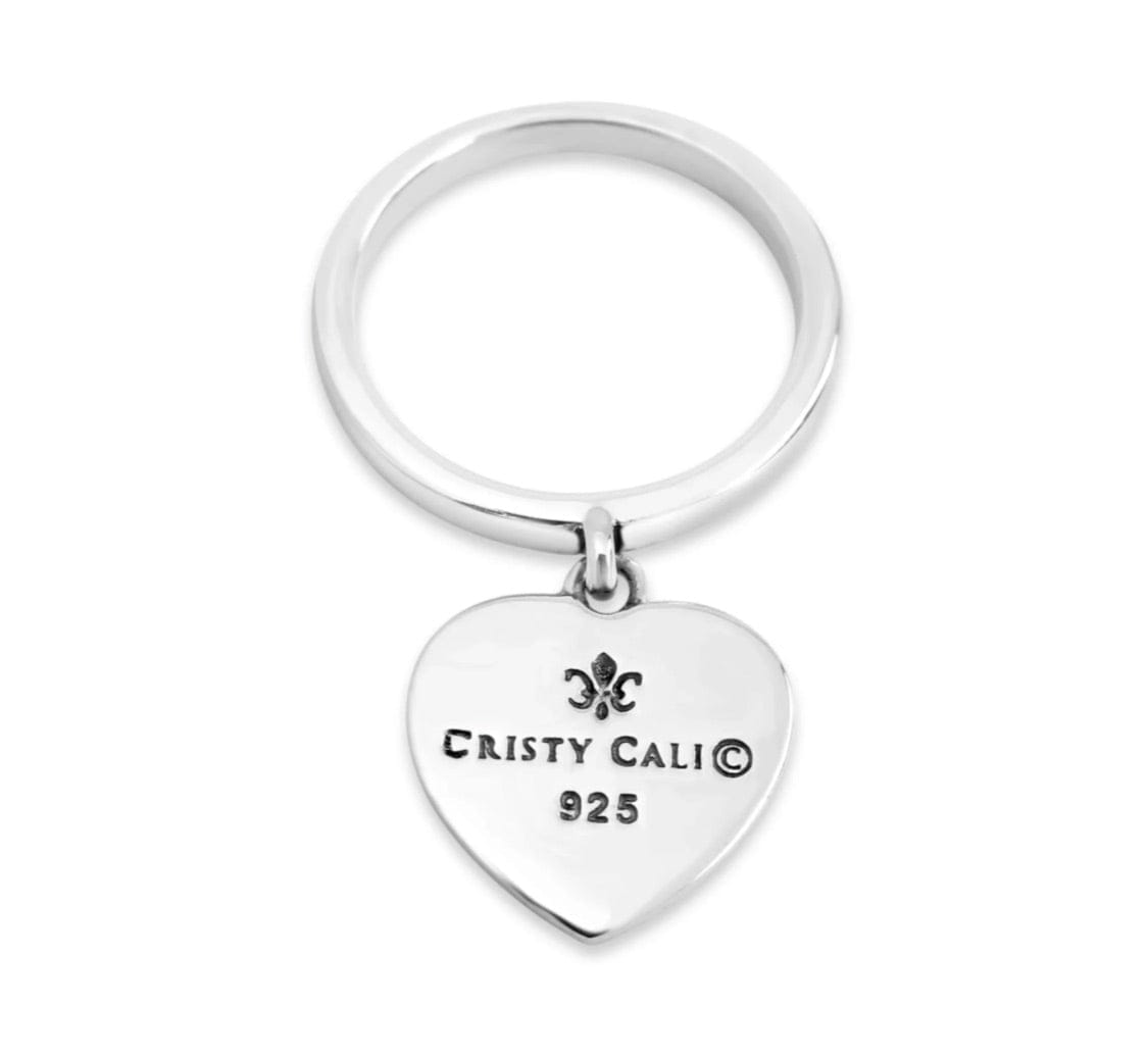 Cristy Cali Cristy Cali Please Return To New Orleans Heart Dangle Ring - Little Miss Muffin Children & Home