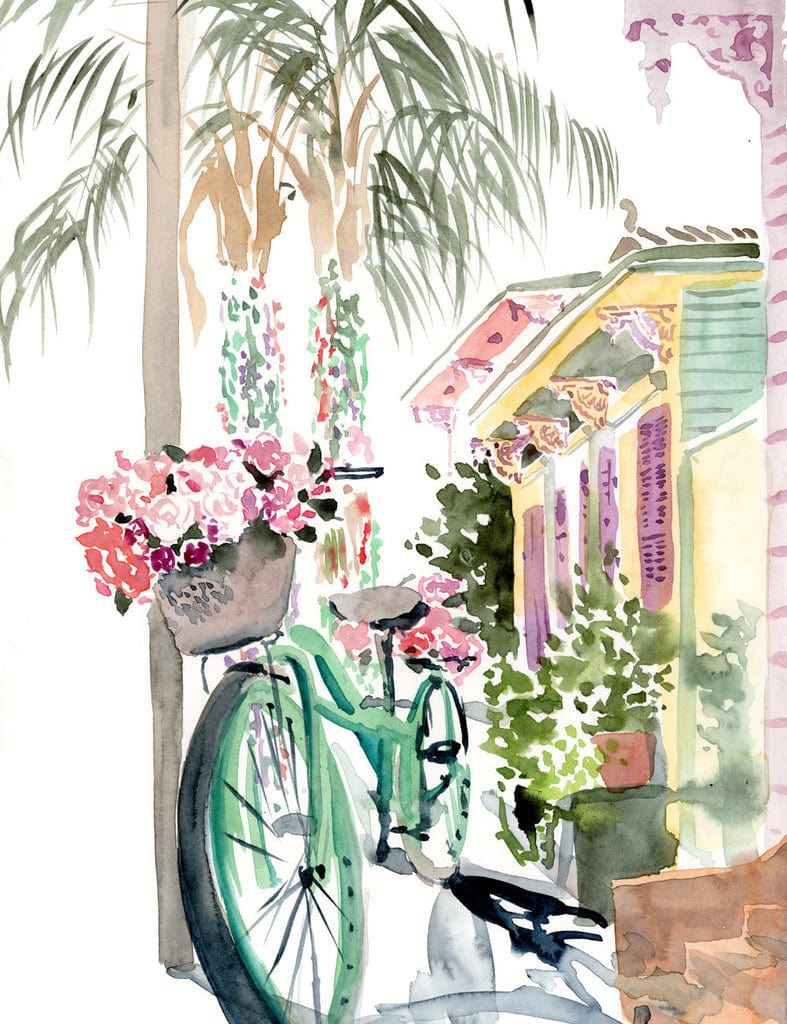 Lyla Clayre Studio Lyla Clayre Bicycle in the Marigny - Little Miss Muffin Children & Home