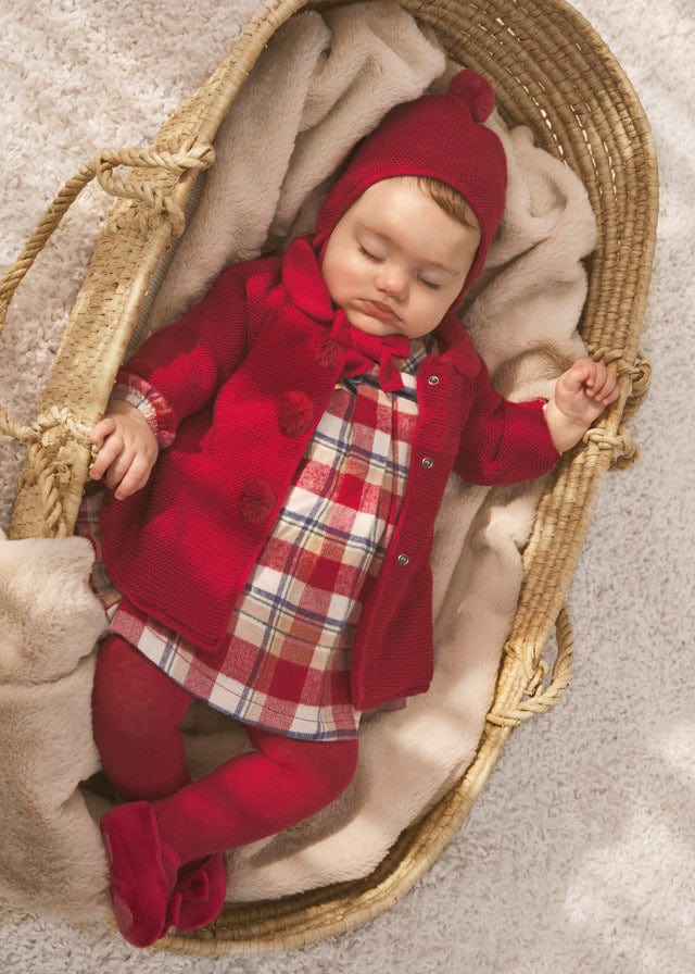 MAY - Mayoral Usa Inc Mayoral Usa Inc Knitted Coat with Hat - Little Miss Muffin Children & Home