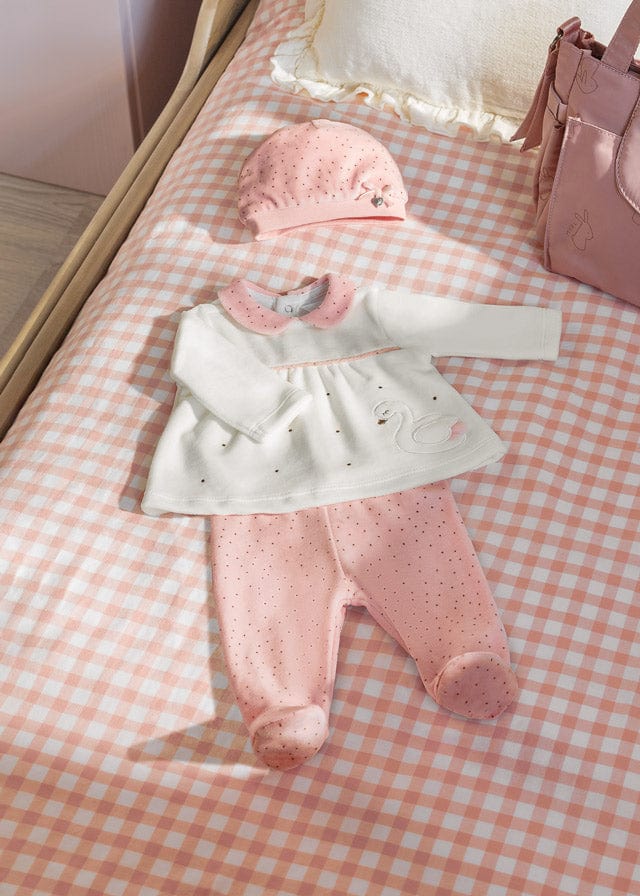 Mayoral Usa Inc Mayoral Swan Hat, Dress & Leggings Set - Little Miss Muffin Children & Home
