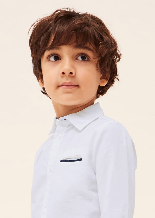 Mayoral Usa Inc Mayoral Long Sleeve Linen Shirt - Little Miss Muffin Children & Home