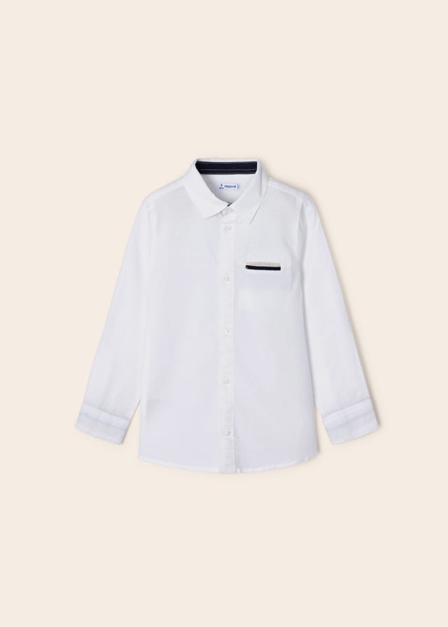 Mayoral Usa Inc Mayoral Long Sleeve Linen Shirt - Little Miss Muffin Children & Home