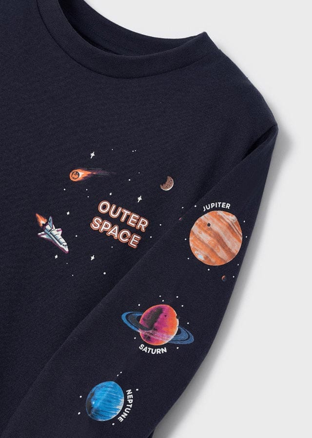 MAY - Mayoral Usa Inc Mayoral Space Long Sleeve Shirt - Little Miss Muffin Children & Home