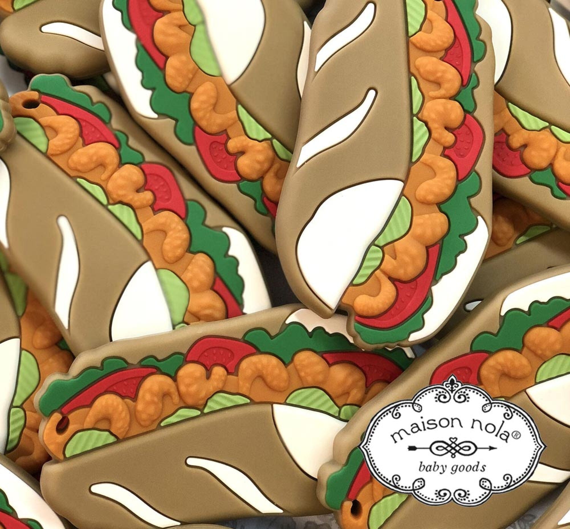 Maison NOLA Maison Nola Shrimp Poboy Silicone Teether - Little Miss Muffin Children & Home