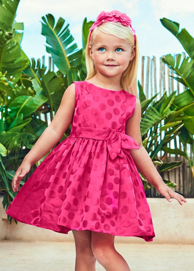 Mayoral Mayoral 3.918 JACQUARD DOTS DRESS - Little Miss Muffin Children & Home
