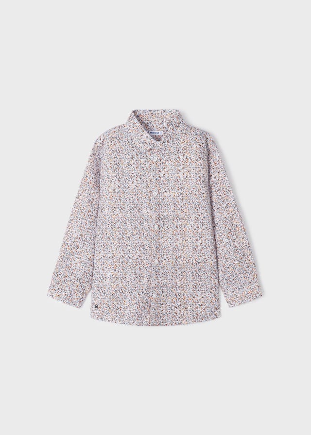Mayoral Usa Inc Mayoral Long Sleeve Flower Printed Shirt - Little Miss Muffin Children & Home